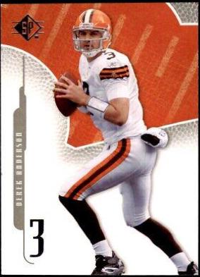 Derek Anderson #20 Football Cards 2008 SP Authentic
