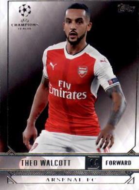 Theo Walcott #5 Soccer Cards 2016 Topps UEFA Champions League Showcase