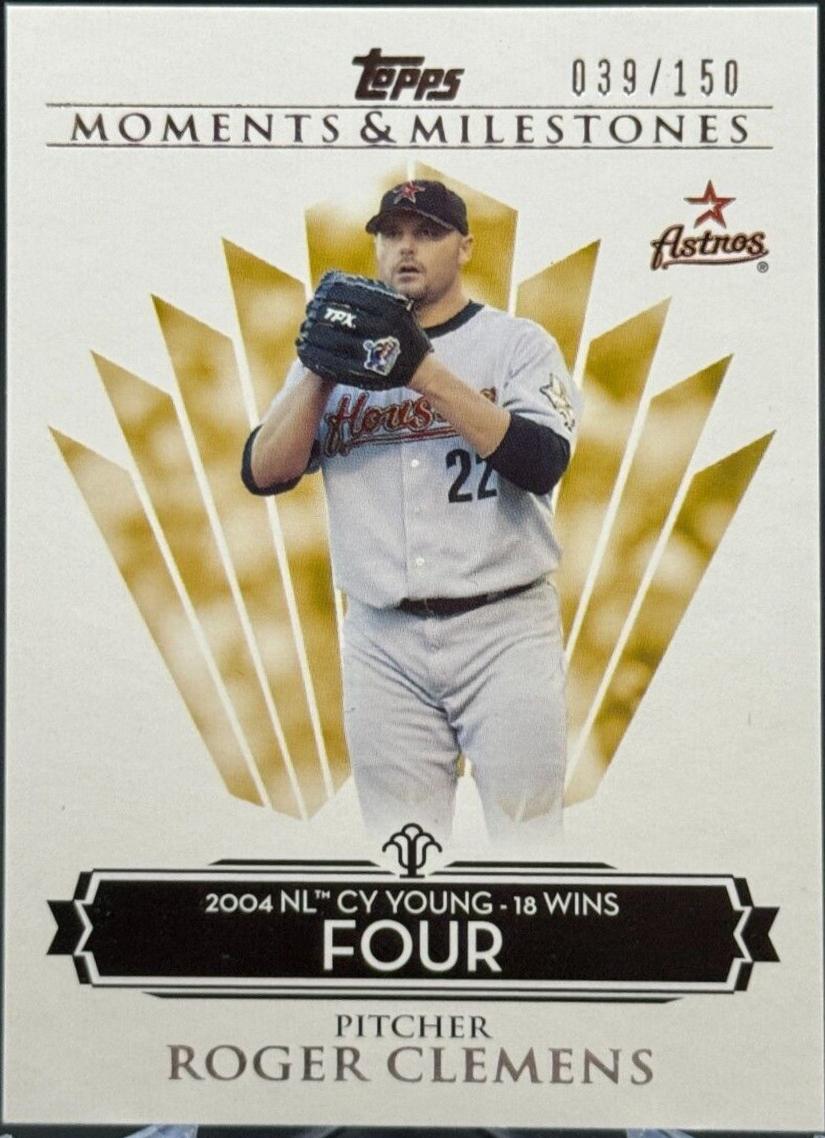 Roger Clemens #82 2008 Topps Moments & Milestones Baseball