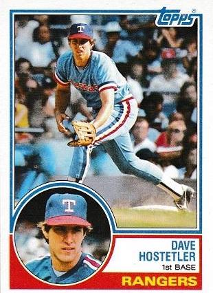 1983 Topps Dave Hostetler #584 card