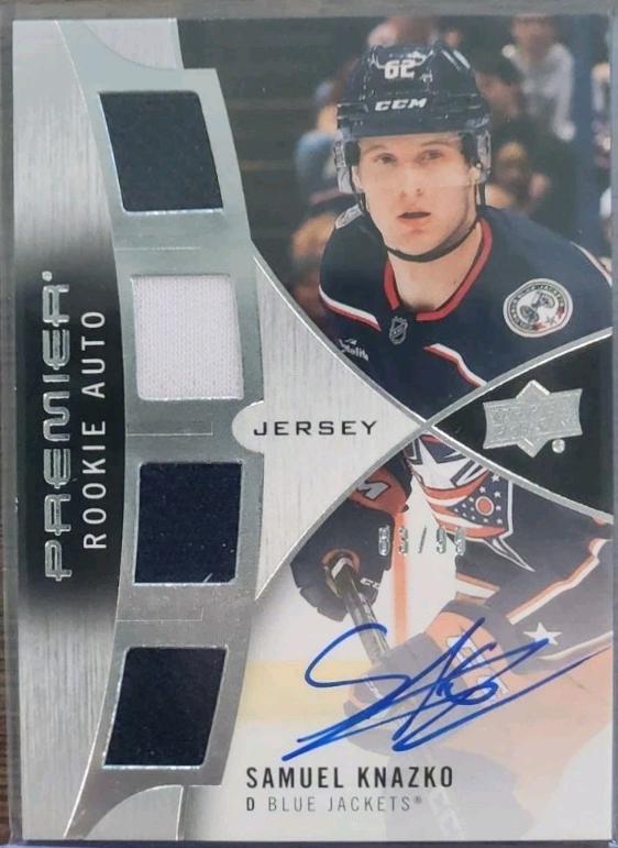 Samuel Knazko #PRA-SK Hockey Cards 2023 Upper Deck Premier Rookie Auto Jersey