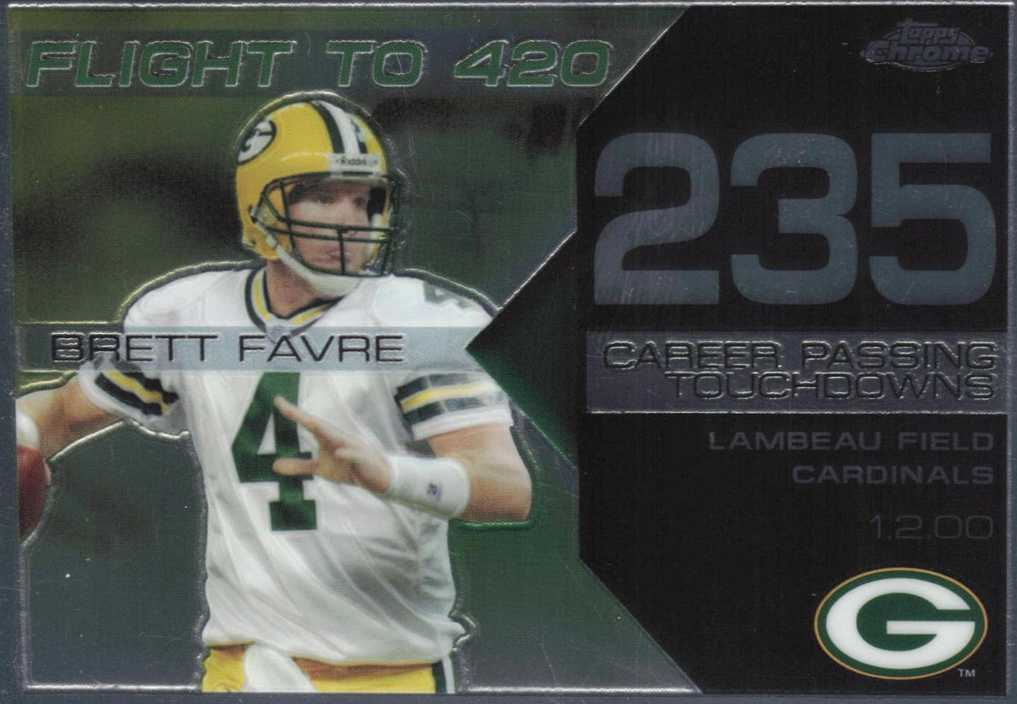 Brett Favre #BFC235 2008 Topps Chrome Brett Favre Collection Football