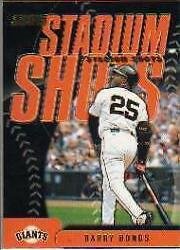Barry Bonds #SS5 Baseball Cards 2002 Stadium Club Shots