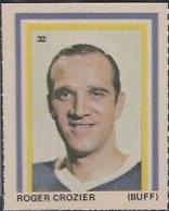 Roger Crozier #32 Hockey Cards 1972 Sargent Promotions Stamps