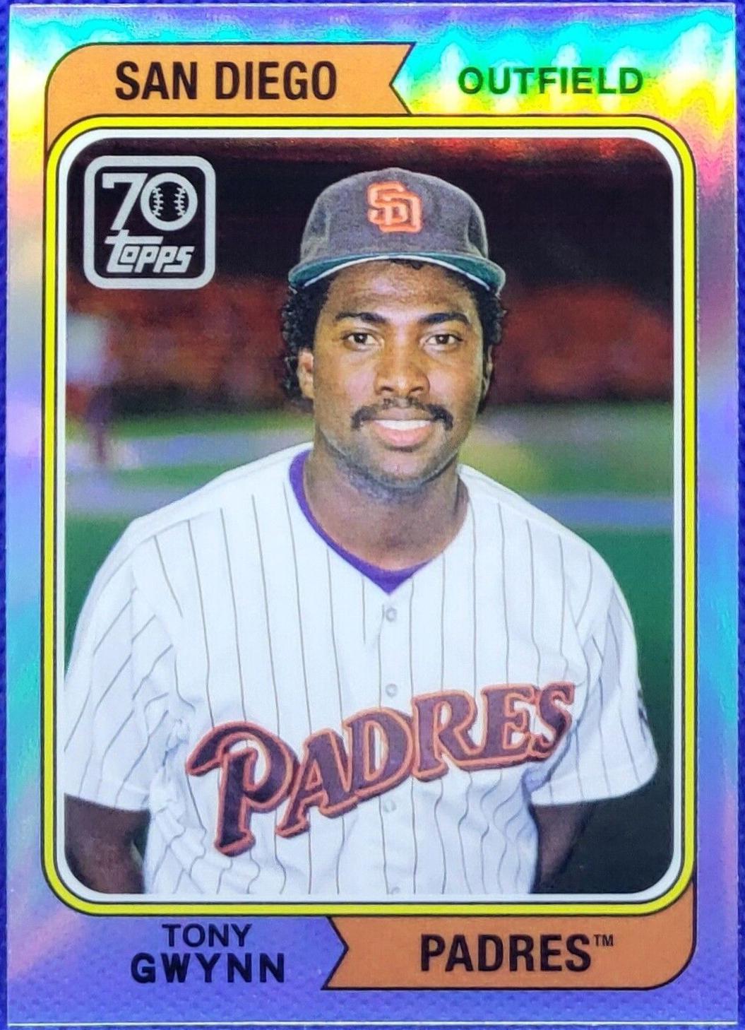 Tony Gwynn #70YTC-24 Baseball Cards 2021 Topps Chrome 70 Years of Baseball