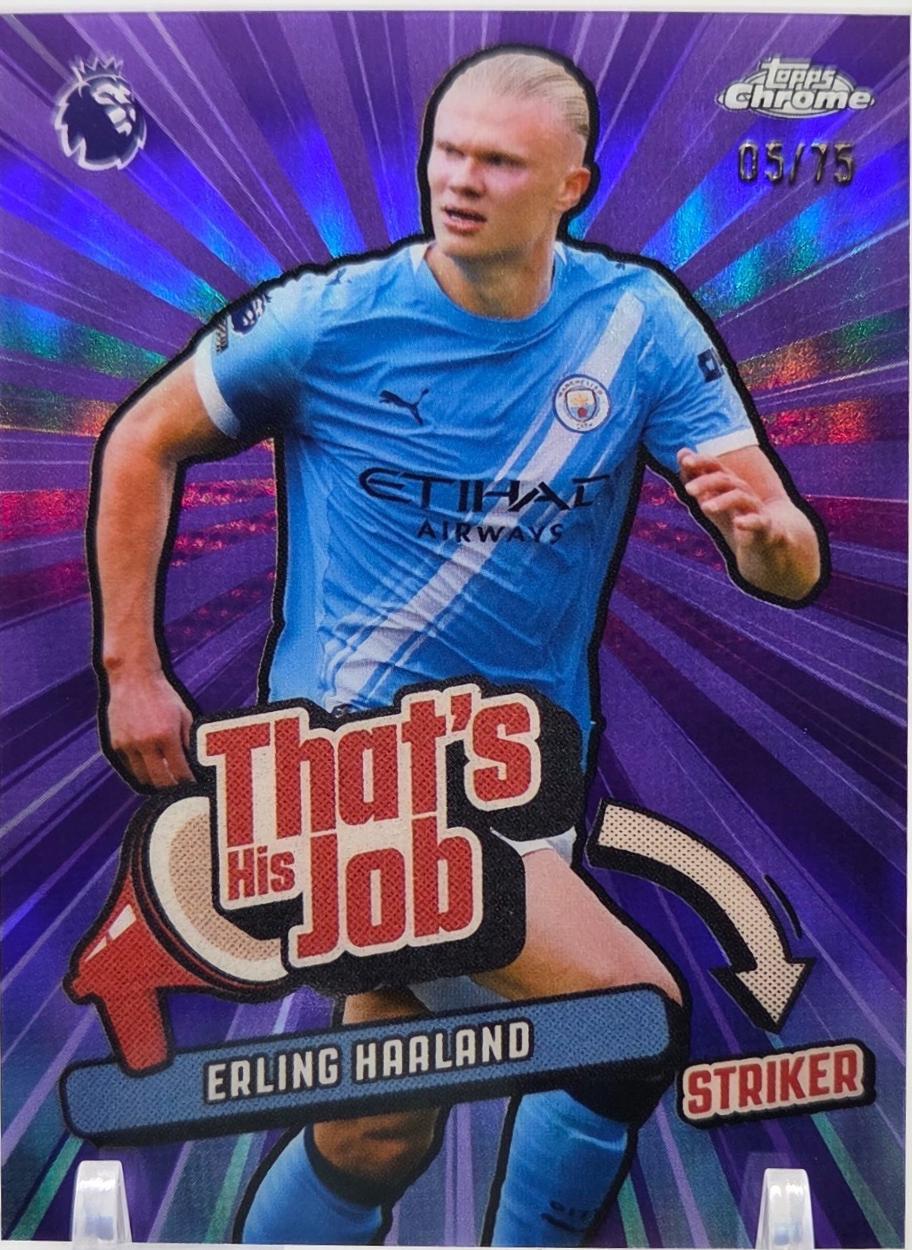 ハーランド サインカード haaland サッカー メッシ topps erling