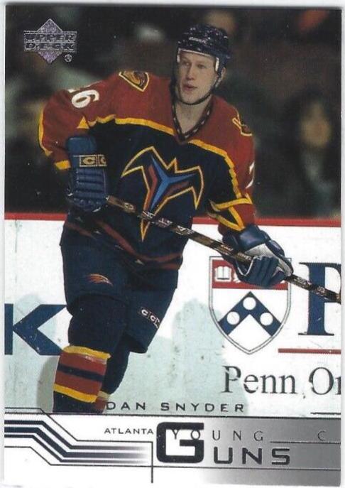 Dan Snyder #181 Hockey Cards 2001 Upper Deck