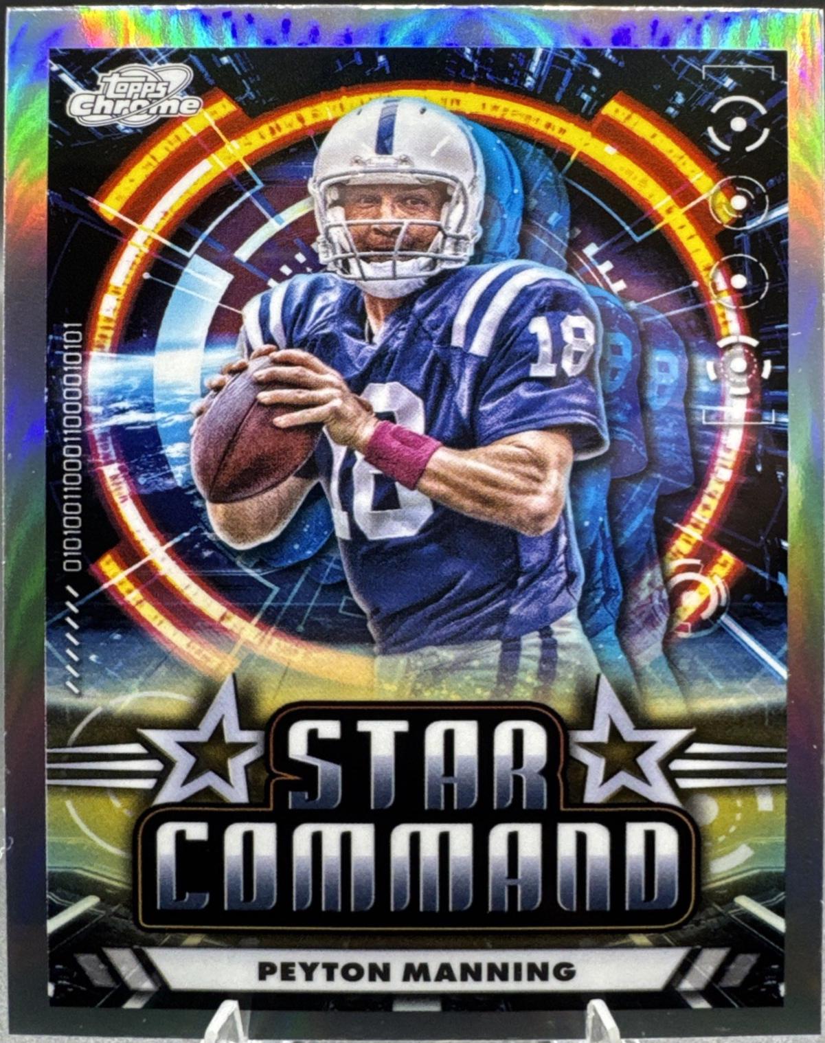 Peyton Manning #SC-13 Football Cards 2024 Topps Cosmic Chrome Star Command