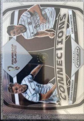 Joshua Kimmich, Leon Goretzka #10 Soccer Cards 2022 Panini Prizm World Cup Connections