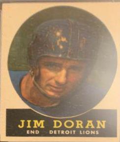 Jim Doran #43 Football Cards 1958 Topps