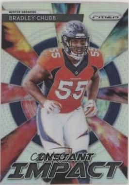 Bradley Chubb #II-4 Football Cards 2018 Panini Prizm Instant Impact