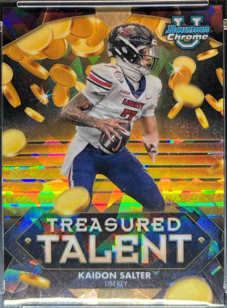 Kaidon Salter #TT-9 2024 Bowman Chrome University Sapphire Treasured Talent Football