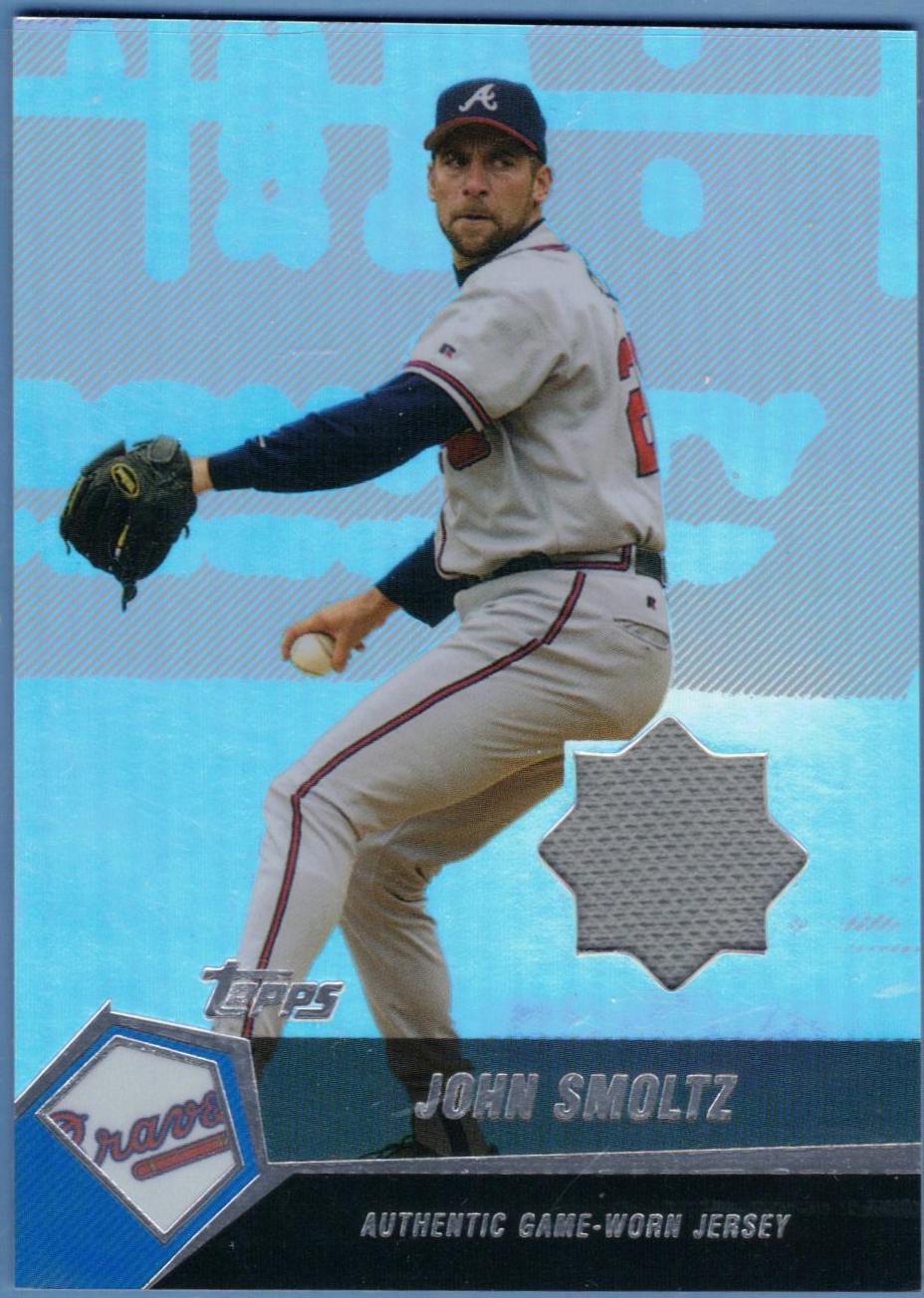 John Smoltz #JSM Baseball Cards 2004 Topps Clubhouse Collection Legends Relic