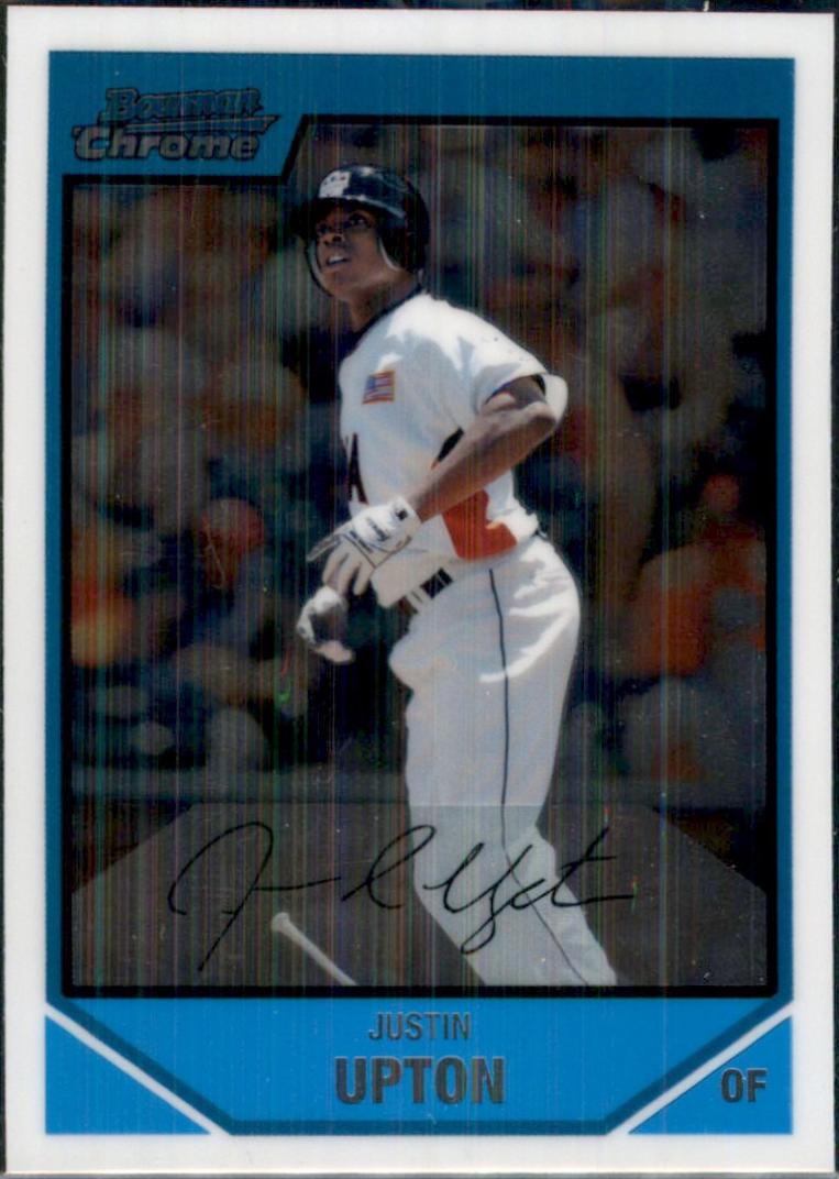 Justin Upton #6 Baseball Cards 2008 Bowman Chrome