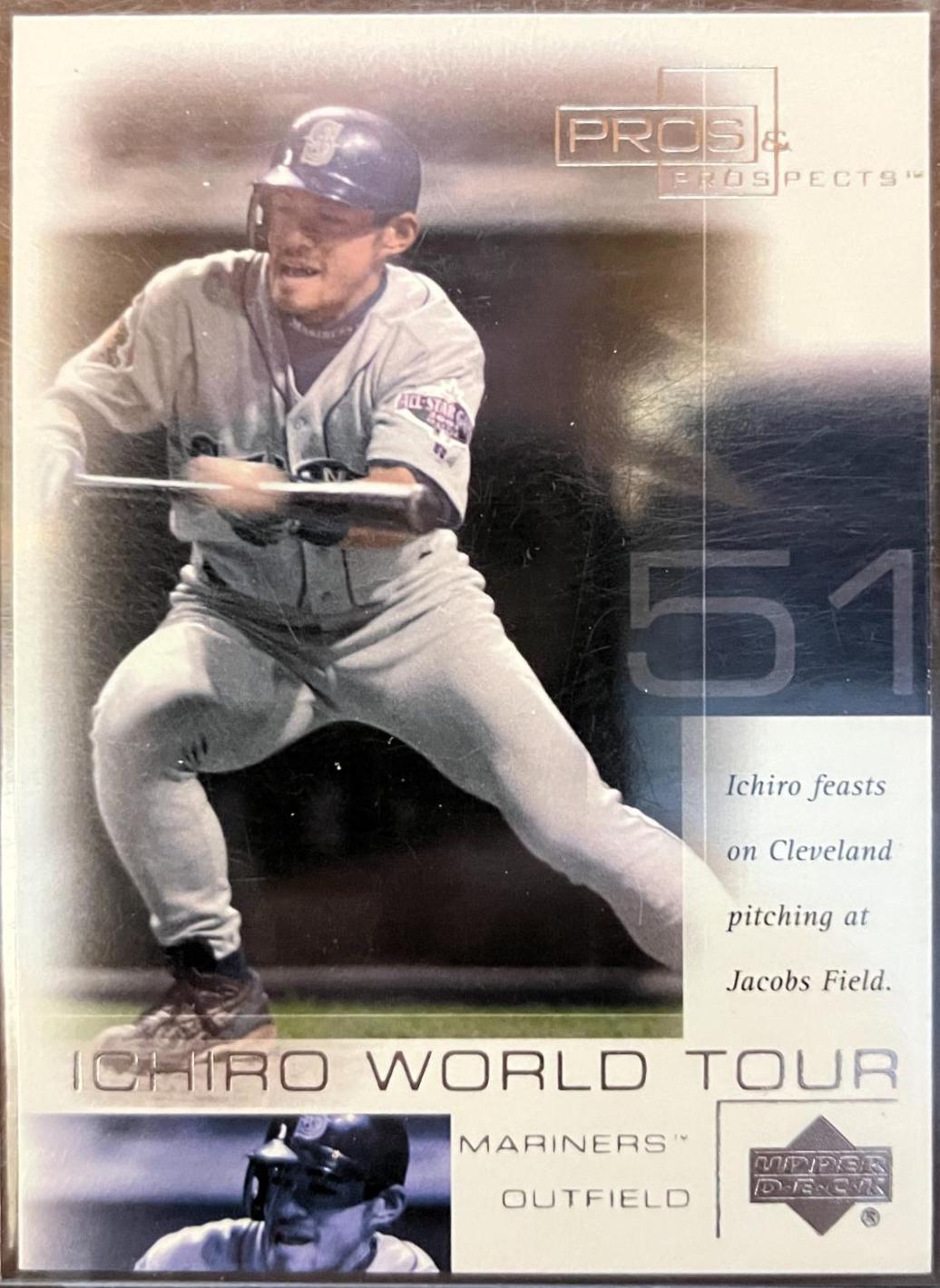 Ichiro Suzuki #WT15 Baseball Cards 2001 Upper Deck Pros & Prospects Ichiro World Tour