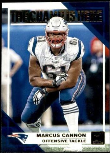 Marcus Cannon #CH 19 Football Cards 2019 Donruss The Champ is Here