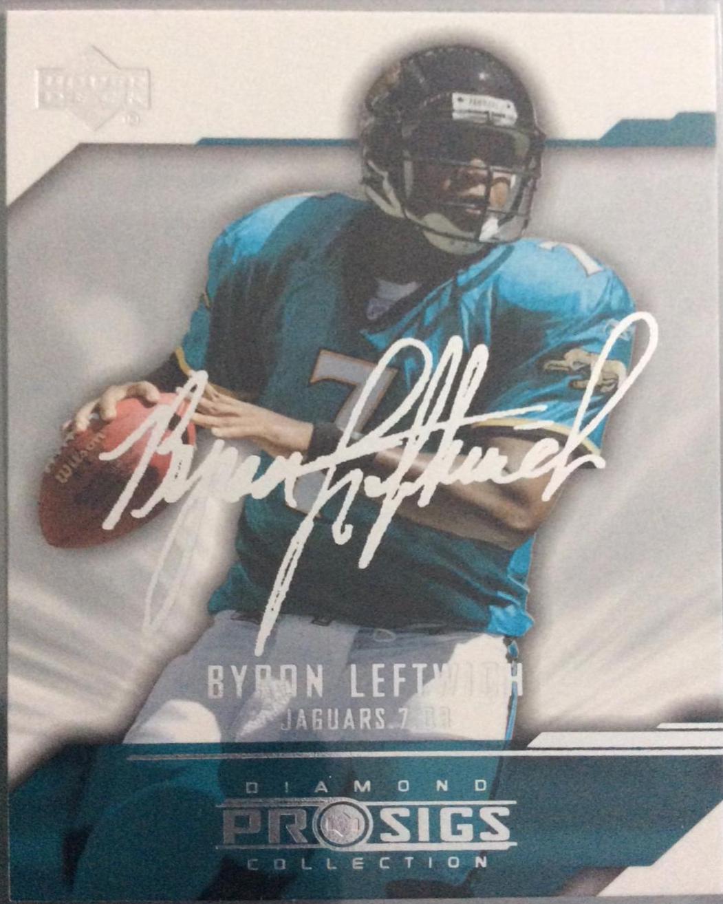 Byron Leftwich #40 Football Cards 2004 Upper Deck Diamond Pro Sigs