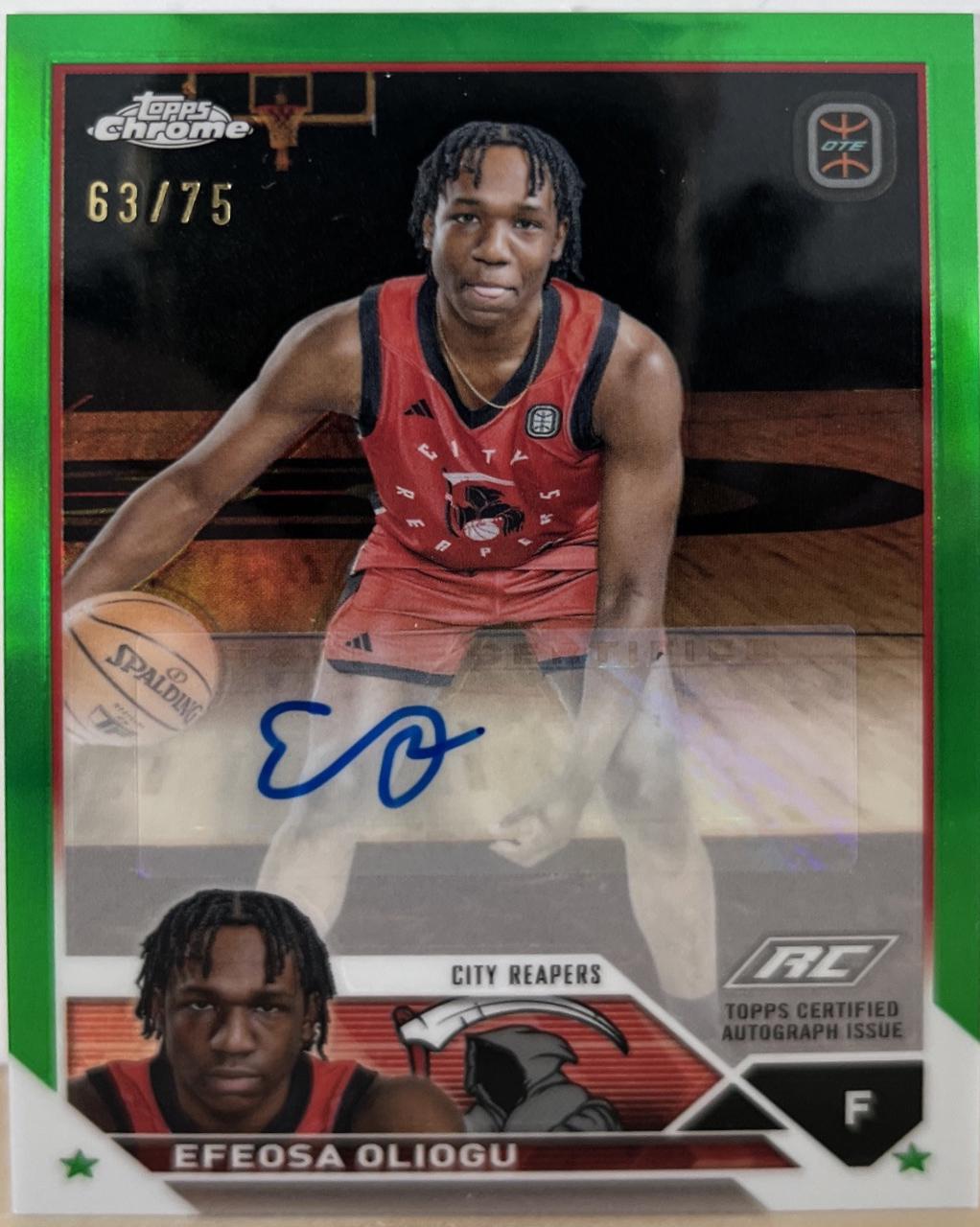 Efeosa Oliogu [Green Refractor] #A-EOA