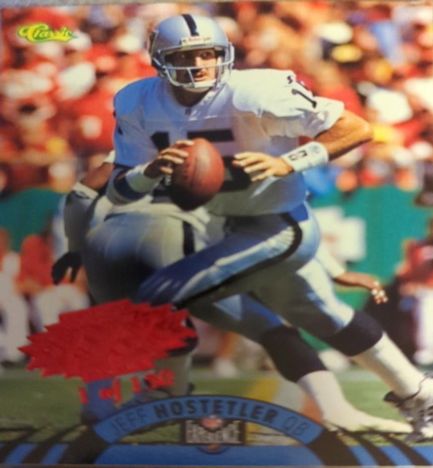 Jeff Hostetler #9 Football Cards 1996 Classic NFL Experience