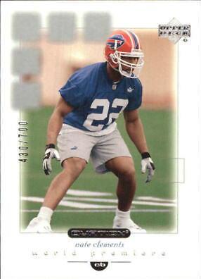 Nate Clements #109 2001 Upper Deck Ovation Football