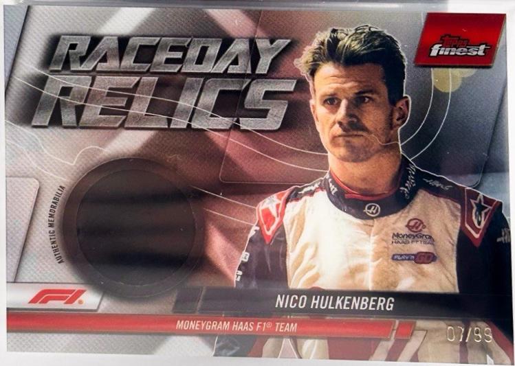 Nico Hulkenberg #RDR-HUL Racing Cards 2024 Topps Finest Formula 1 Raceday Relic