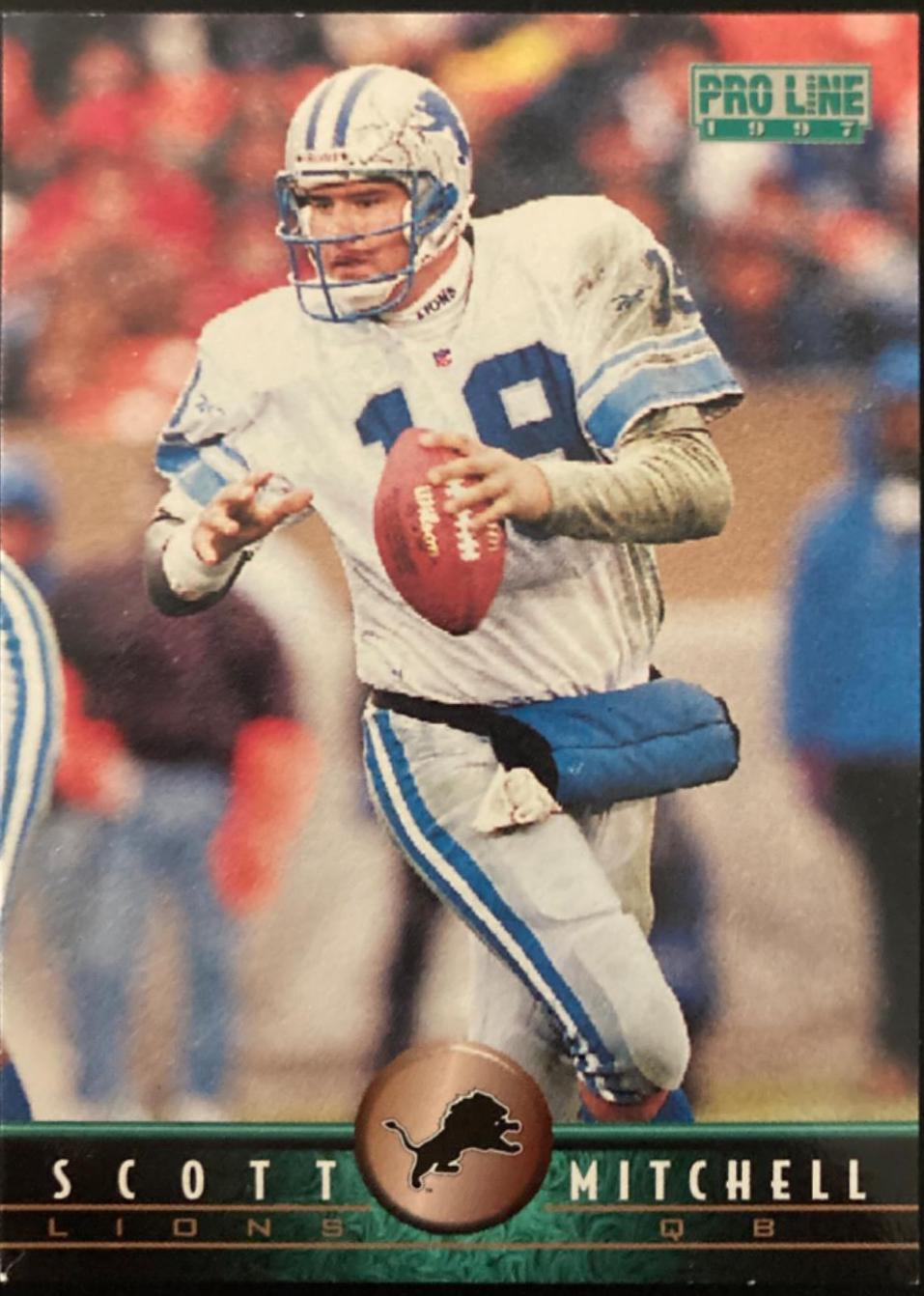 Scott Mitchell #88 Football Cards 1997 Pro Line