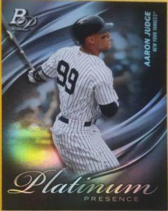 Aaron Judge #PP-19 Baseball Cards 2019 Bowman Platinum Presence
