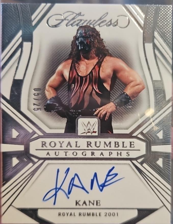 Kane #10 Wrestling Cards 2024 Panini Flawless WWE Royal Rumble Autographs