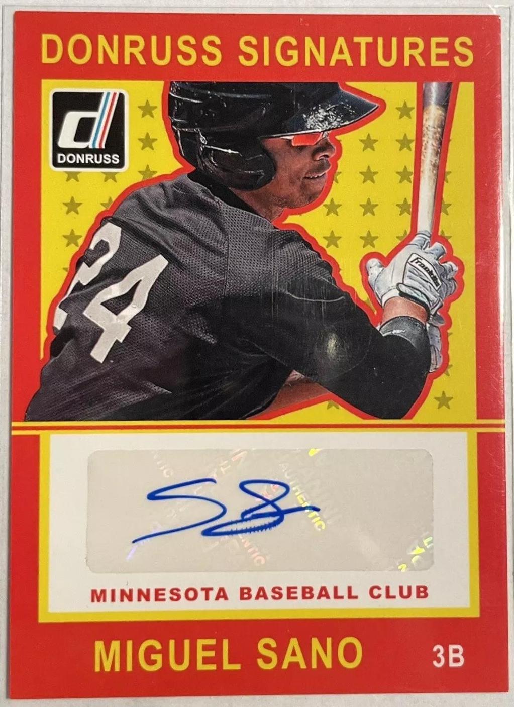 Miguel Sano #MS Baseball Cards 2014 Donruss Signatures