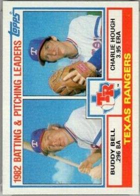 1983 Topps Rangers Leaders #412 card