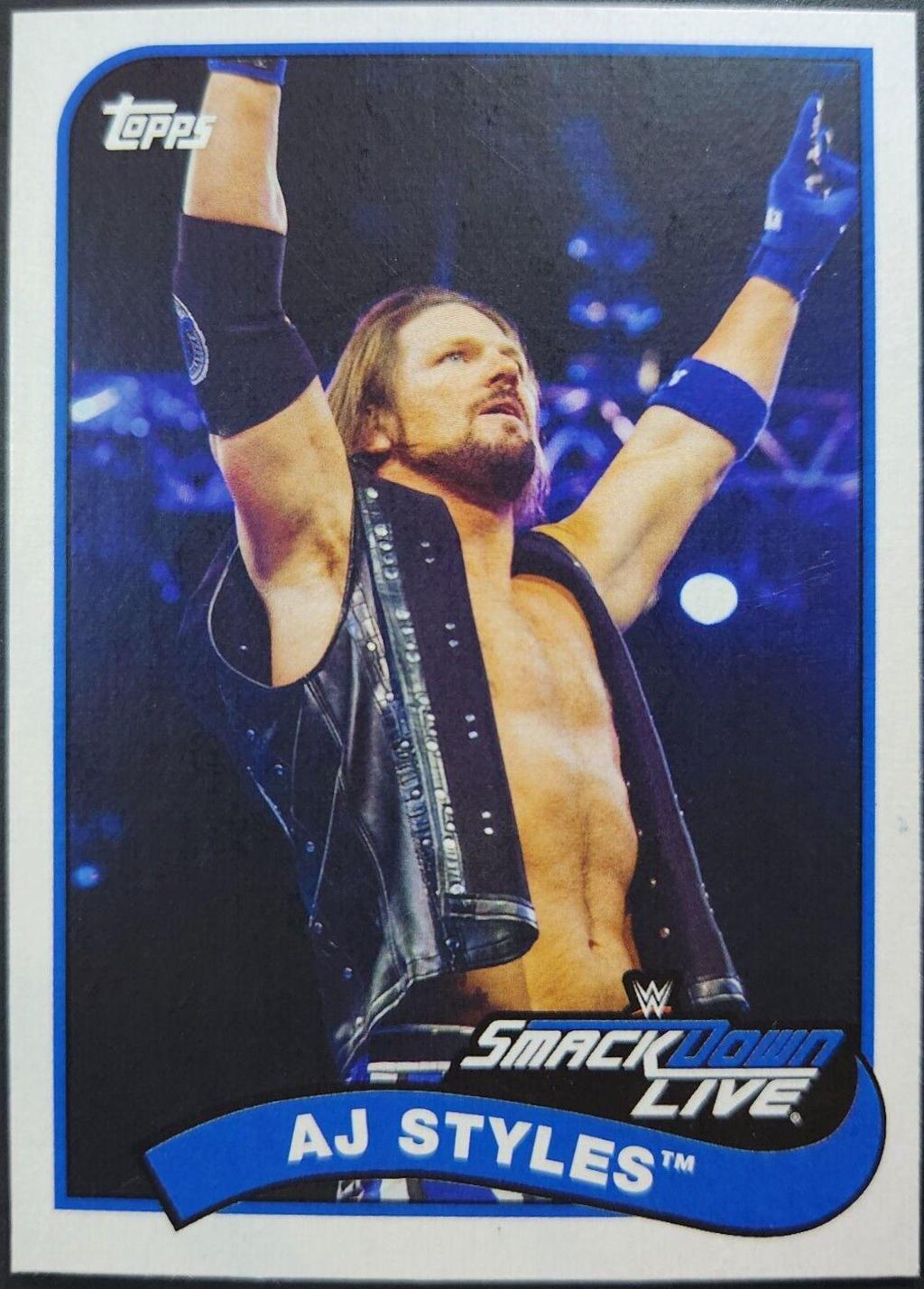 AJ Styles #1 Wrestling Cards 2018 Topps WWE Heritage