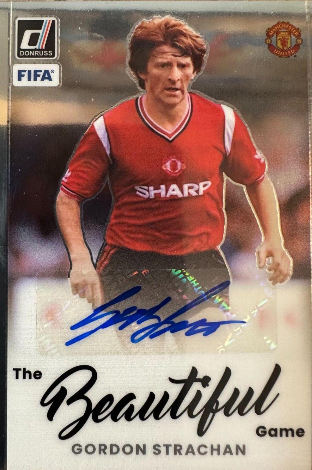 Gordon Strachan #BA-GSN Soccer Cards 2022 Panini Donruss Beautiful Game Autographs