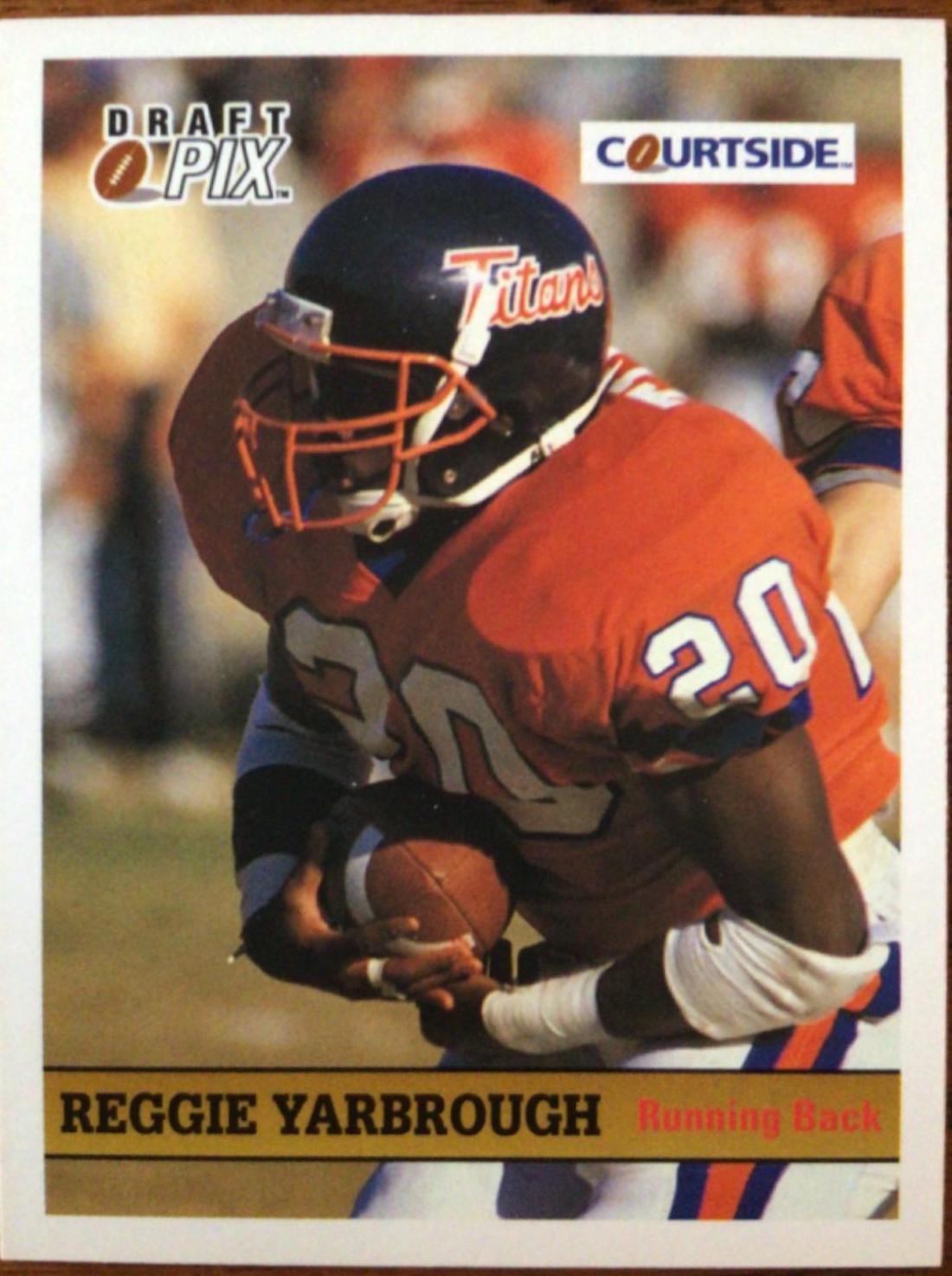 Reggie Yarbrough #129 1992 Courtside Football