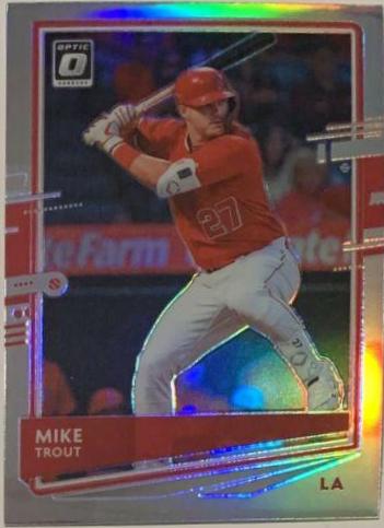 Mike Trout #142 2020 Panini Donruss Optic Baseball