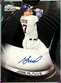 Jose Altuve #CBA-JAL Baseball Cards 2022 Topps Chrome Black Autographs