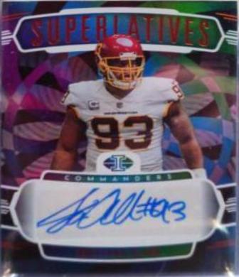 Jonathan Allen #SS-JA Football Cards 2022 Panini Illusions Superlatives Autographs