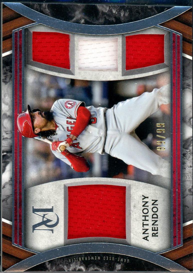 Anthony Rendon #SPPPQR-AR Baseball Cards 2022 Topps Museum Collection Single-Player Primary Pieces Quad Relic