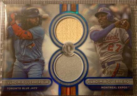 Vladimir Guerrero / Vladimir Guerrero Jr. [Blue Dual Player] #DR2-GG