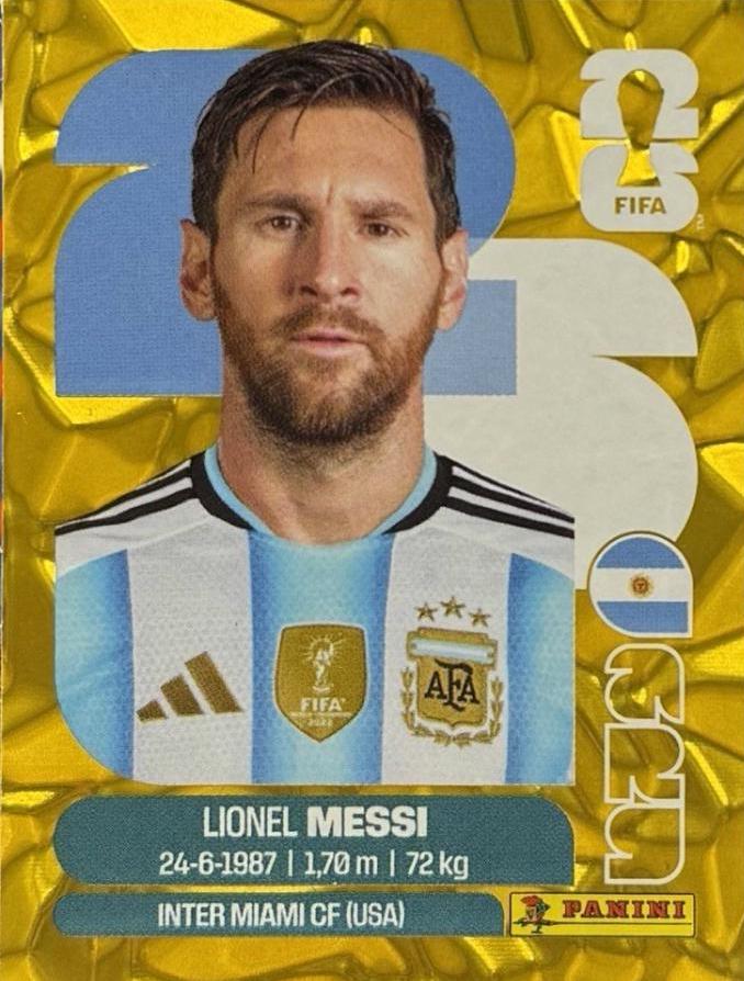 2026 Lionel Messi [Gold Flood Crumple] #ARG17