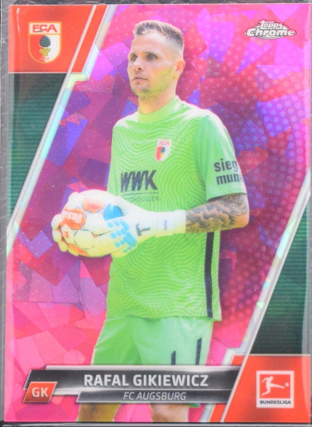Rafal Gikiewicz #4 Soccer Cards 2021 Topps Chrome Bundesliga Sapphire