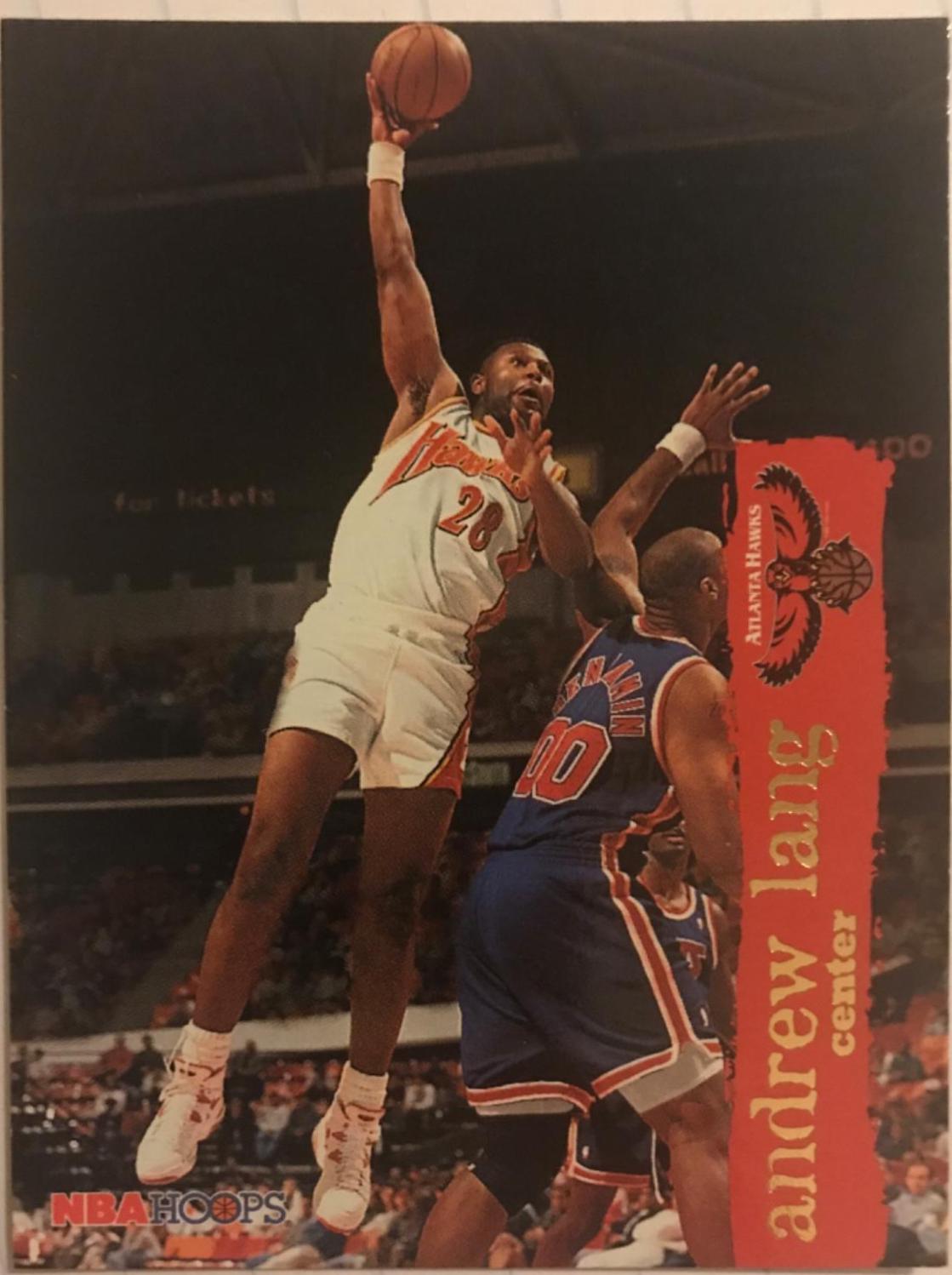 Andrew Lang #4 Basketball Cards 1995 Hoops