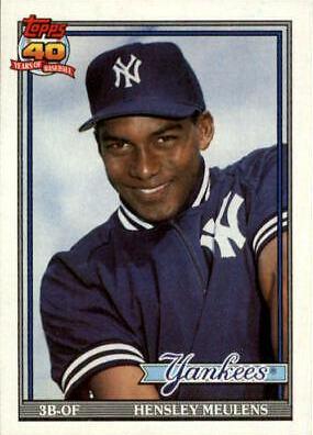 Hensley Meulens #259 Baseball Cards 1991 Topps