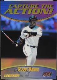 Barry Bonds #CA17 Baseball Cards 2000 Stadium Club Chrome Capture the Action