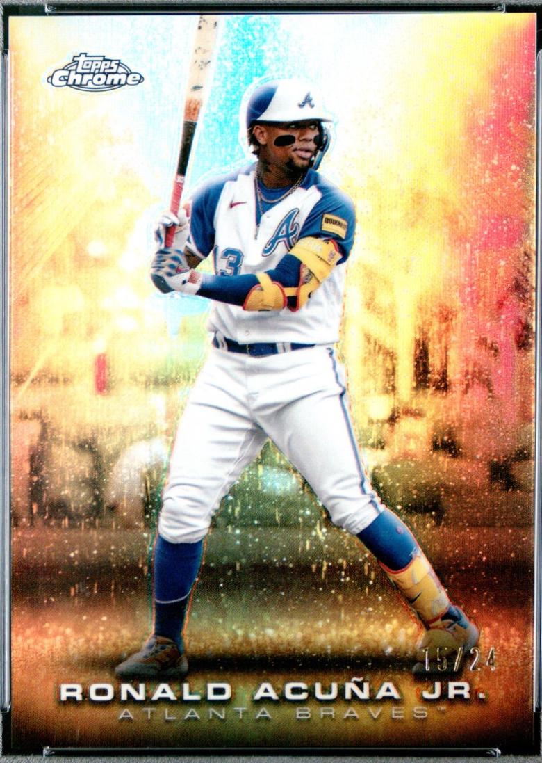 Ronald Acuna Jr. #GS-15 Baseball Cards 2024 Topps Gilded Collection Gold Storm