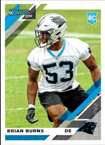 Brian Burns #256 Football Cards 2019 Donruss