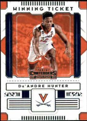 De'Andre Hunter #2 Basketball Cards 2020 Panini Contenders Draft Picks Winning Tickets
