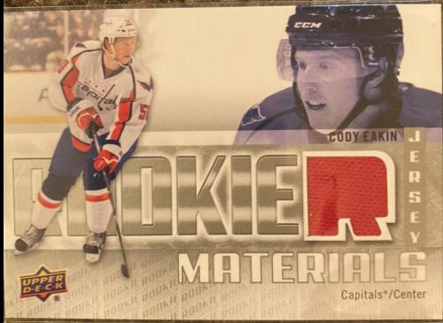 Cody Eakin #RM-CE Hockey Cards 2011 Upper Deck Rookie Materials