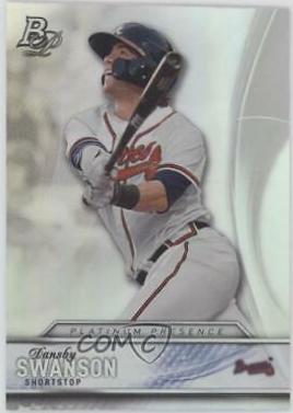 Dansby Swanson #PP-2 Baseball Cards 2016 Bowman Platinum Presence
