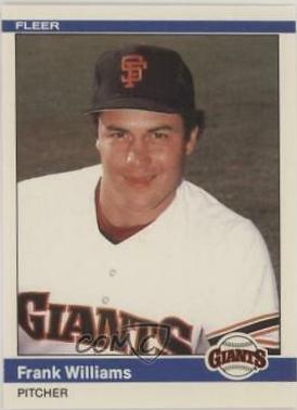 Frank Williams #U-127 Baseball Cards 1984 Fleer Update