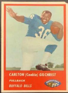 Carlton Gilchrist #23 Football Cards 1963 Fleer